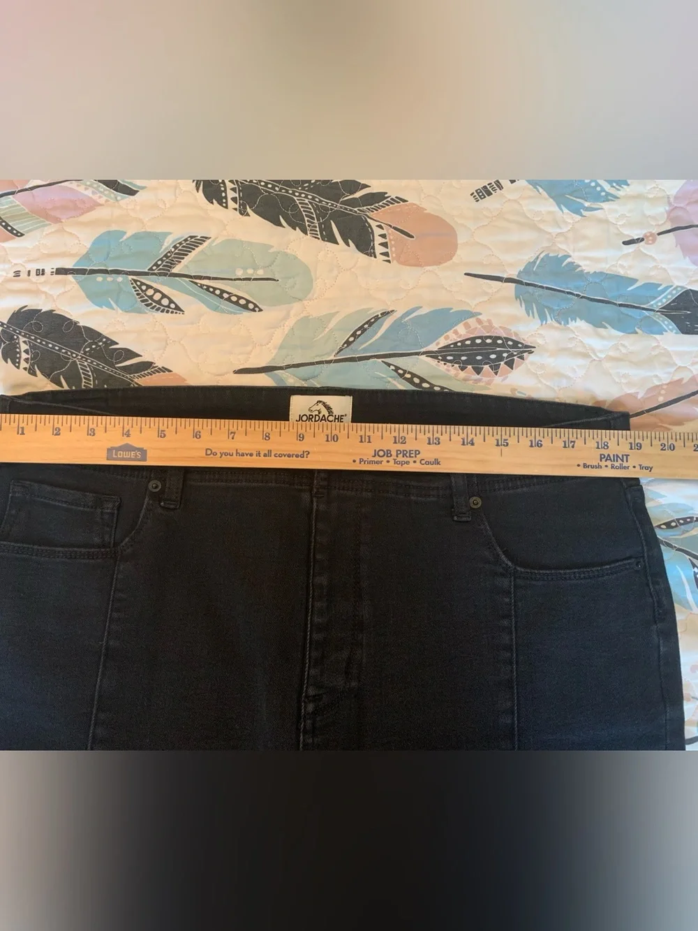 Jordache Black Denim Bermuda Shorts